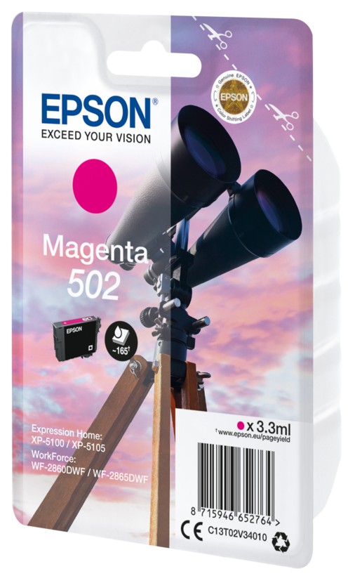 Encre Epson 502, magenta