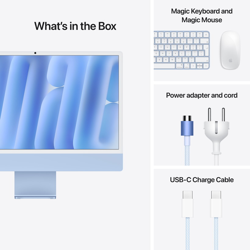 Apple iMac M4 8-magos 16/256 GB kék