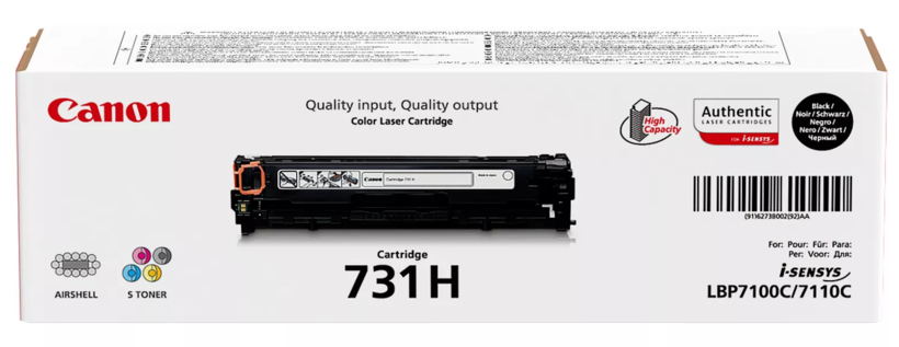 Toner Canon 731H černý