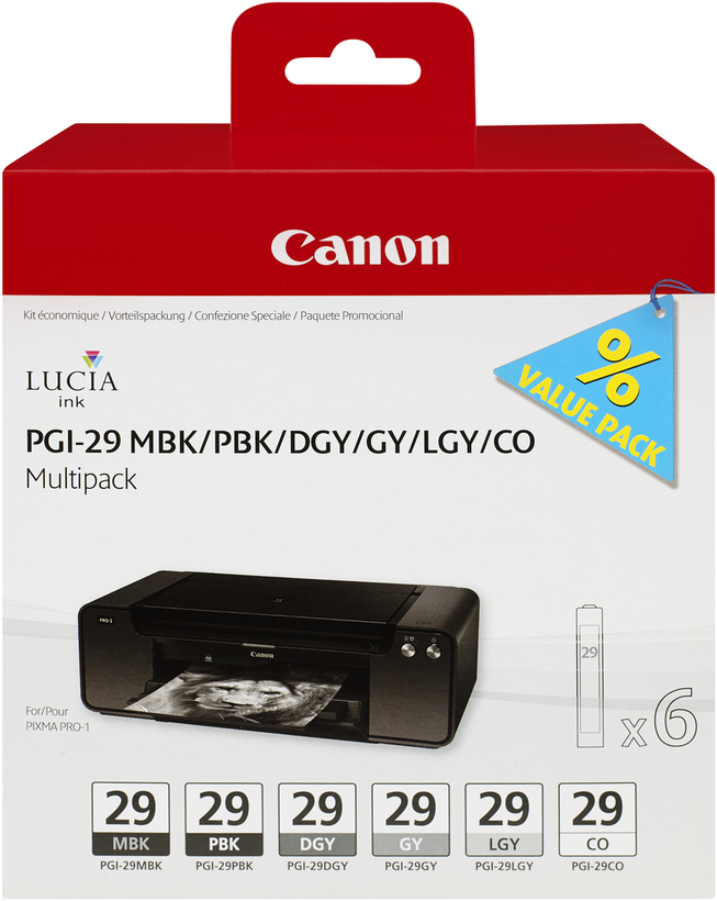 Tinta Canon PGI-29 multipaquete
