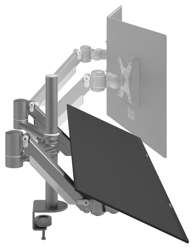 Dataflex Viewmate + Dual Desk Mount