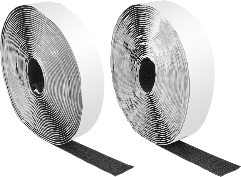 Hook-and-Loop Set 10m Black 2x