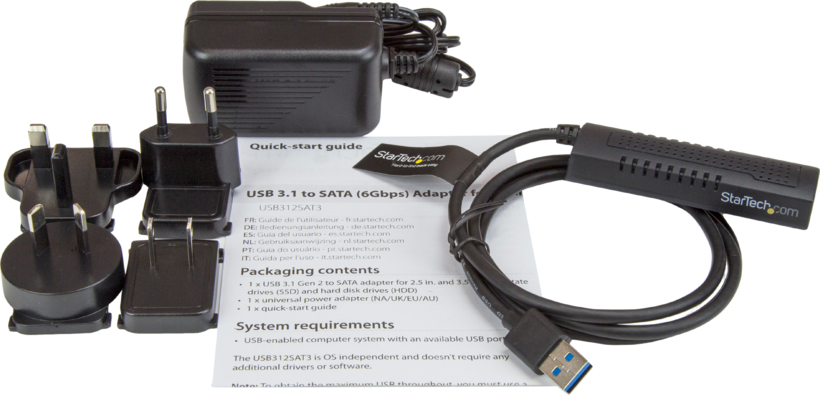 Adapter USB 3.1 Type-A/m - SATA/m