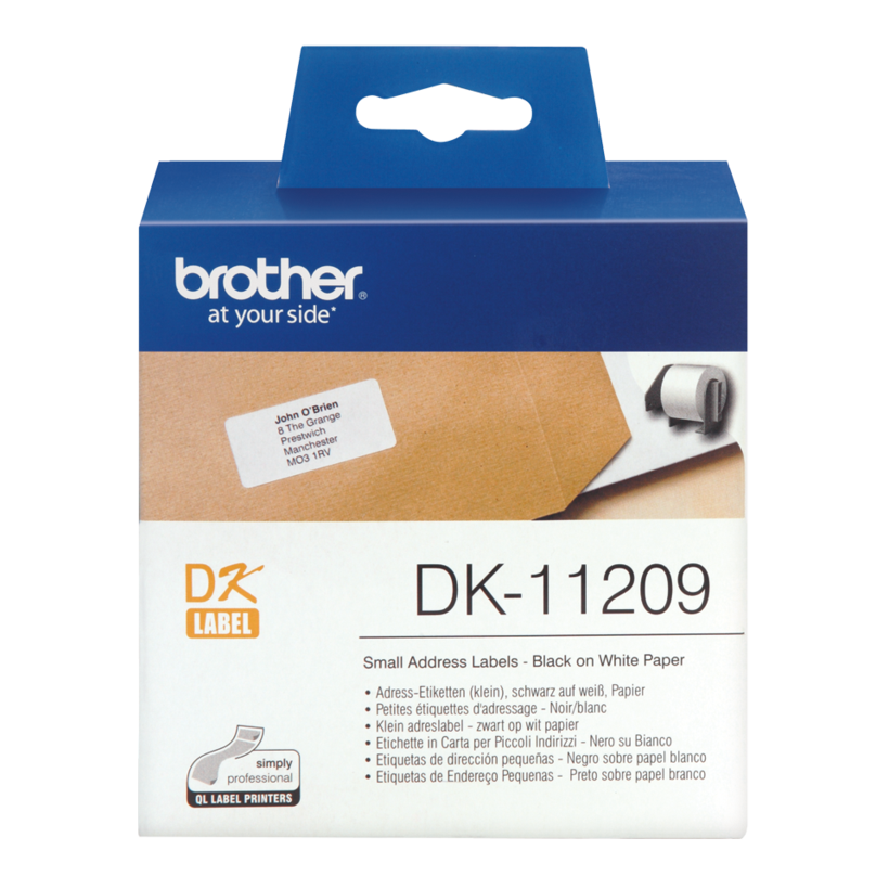 Brother 62x29mm Adress-Etiketten weiß