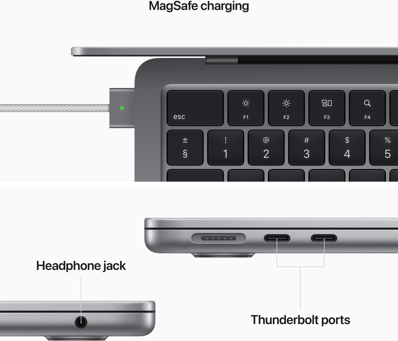 MacBook Air Apple 13 M2 8/512 GB gris