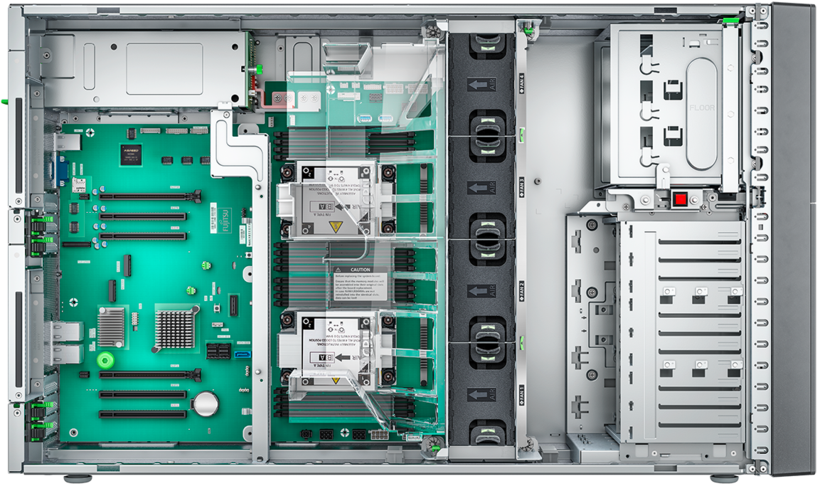 Fujitsu PRIMERGY TX2550 M7 8xLFF Server