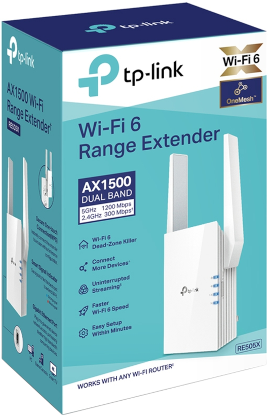 TP-LINK RE505X AX1500 Wi-Fi 6 Repeater