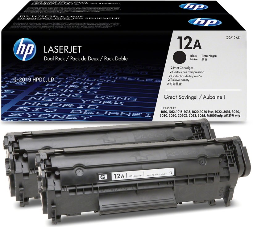 HP 12A Toner Black 2-pack