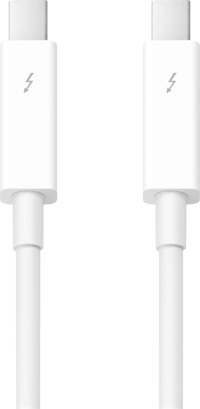 Adaptateur Thunderbolt blanc d'origine, 2m, 2 câbles, directions de données  pour moniteur Apple, limitation, connecteur mâle à mâle