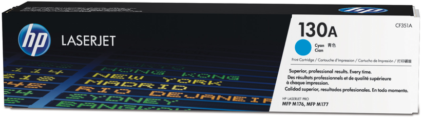 HP Cartucho de tóner 130A cian