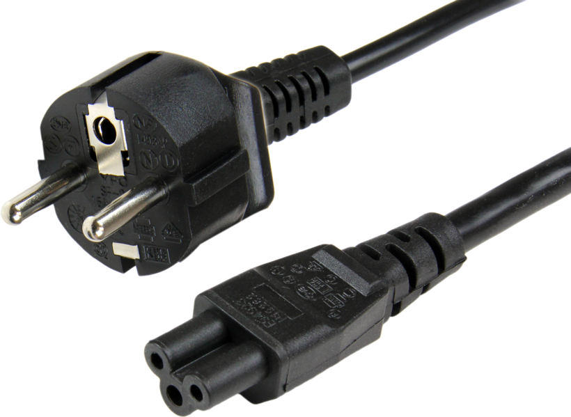 Power Cable Power/m-C5/f 2m Black