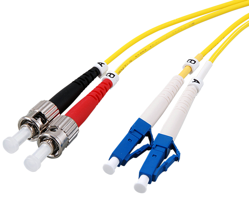 Kabel krosowy FO duplex LC-ST 7,5 m 9 µ