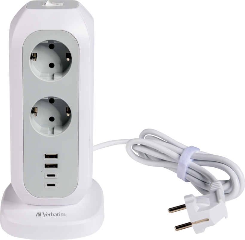 Power Tower 11x AC + 4x USB 2m