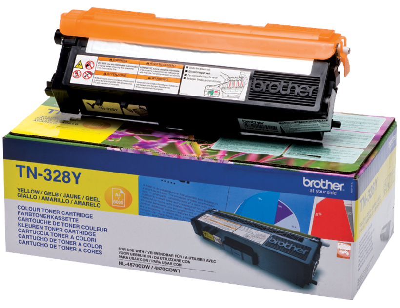 Toner Brother TN-328Y, jaune