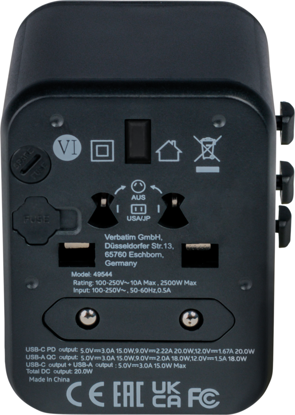 Verbatim Welt + 2x USB adapter podr.