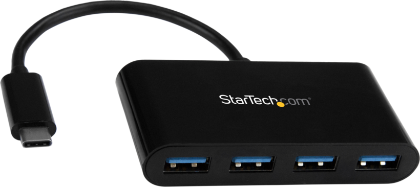Hub USB 3.0 StarTech 4 puertos negro