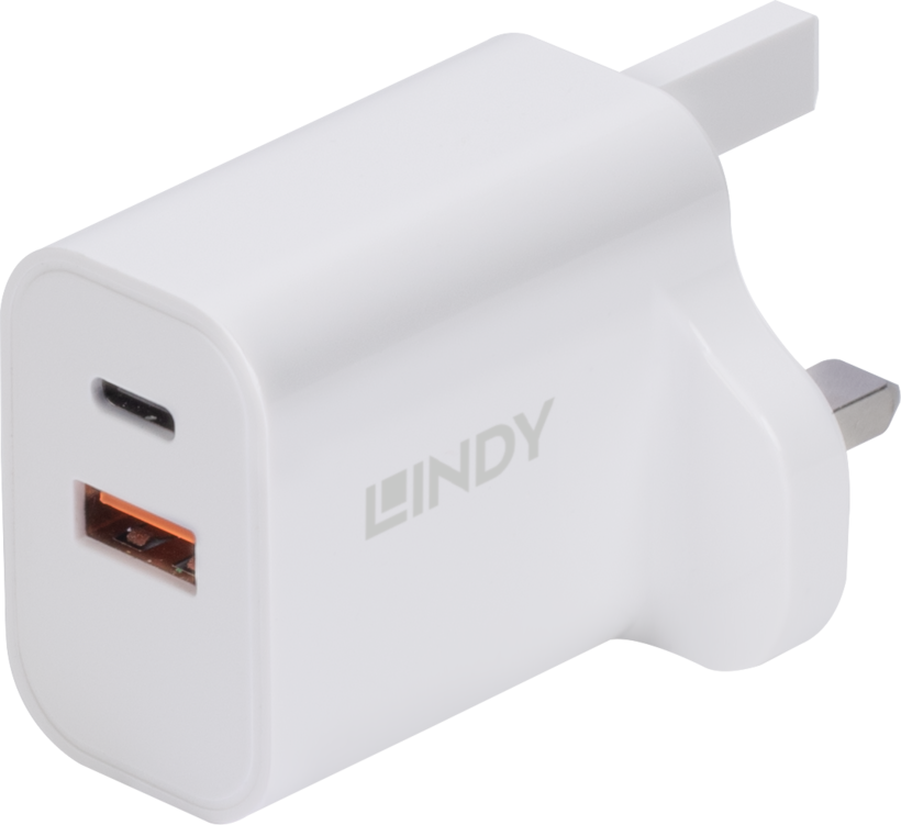 LINDY USB-C/USB-A Charger 30W