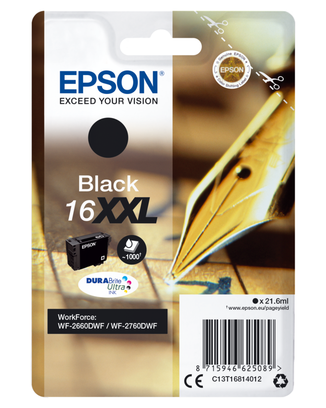 Epson 16XXL Tinte schwarz