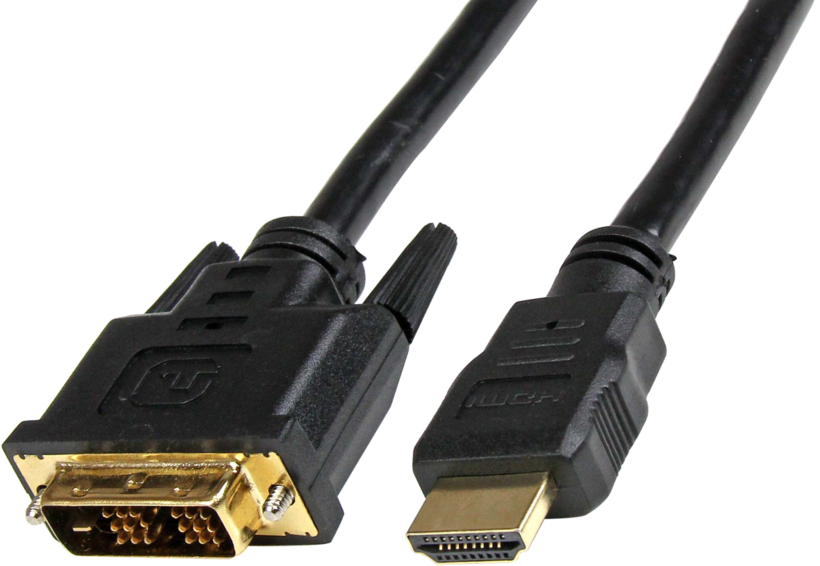 Câble HDMI A m. - DVI-D m. 0,5 m, noir