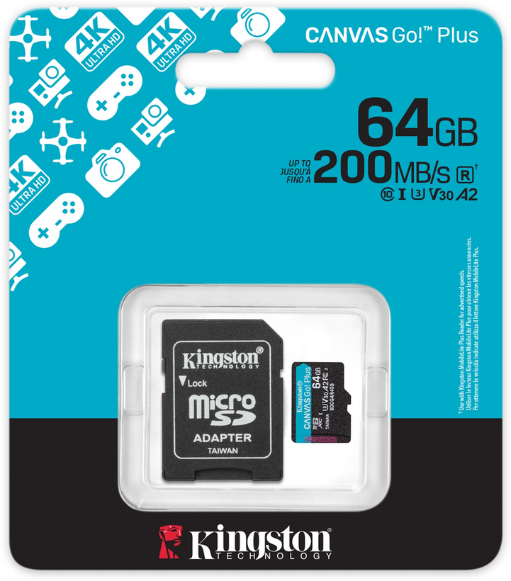 Kingston Canvas Go! Plus 64 GB microSDXC