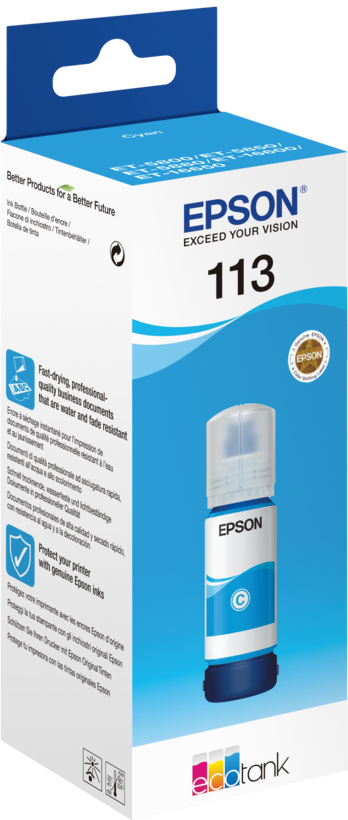 Encre pigment Epson 113 EcoTank, cyan