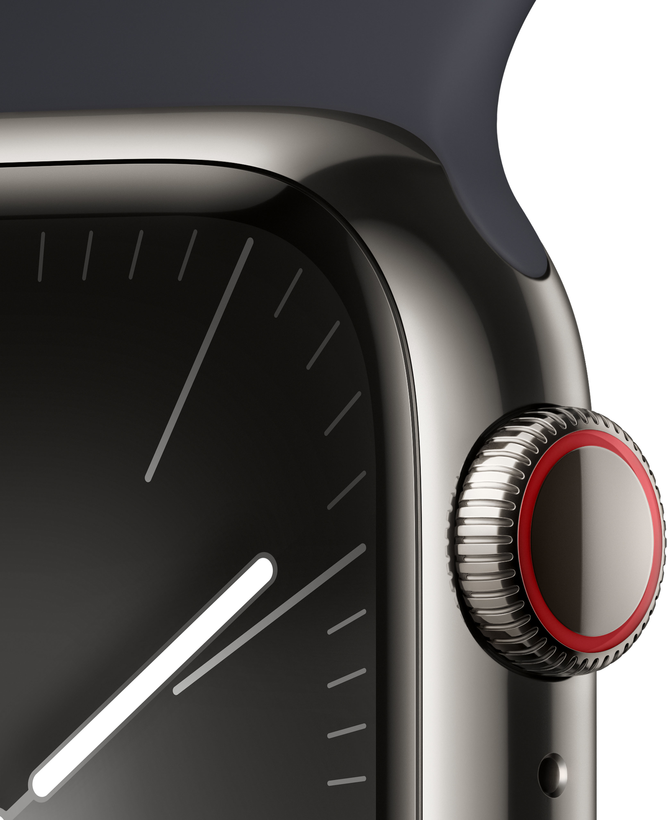 Apple Watch S9 9 LTE 41mm Stahl graphite