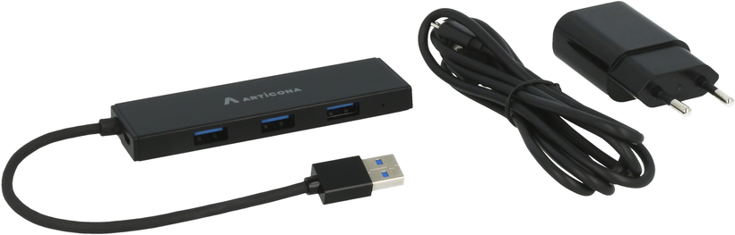 ARTICONA USB 3.0 Hub 4-port Black