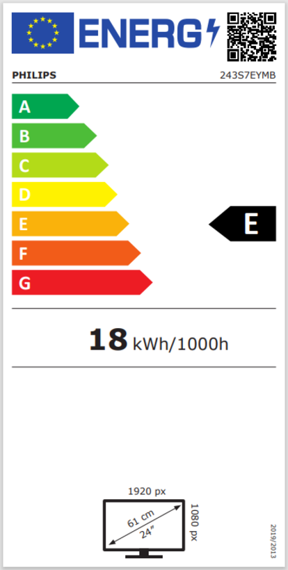 Philips 243S7EYMB Monitor