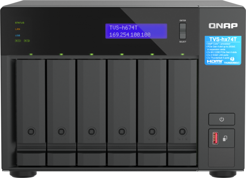 QNAP TVS-h674T 32GB 6bay NAS
