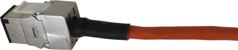 Kabeltrommel Cat6a massiv S/FTP 50m+RJ45