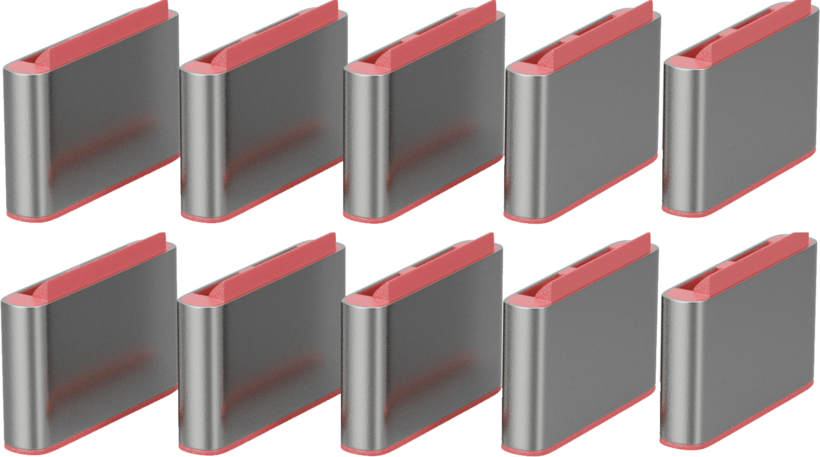 Bloqueurs de port USB C, rose, x 10