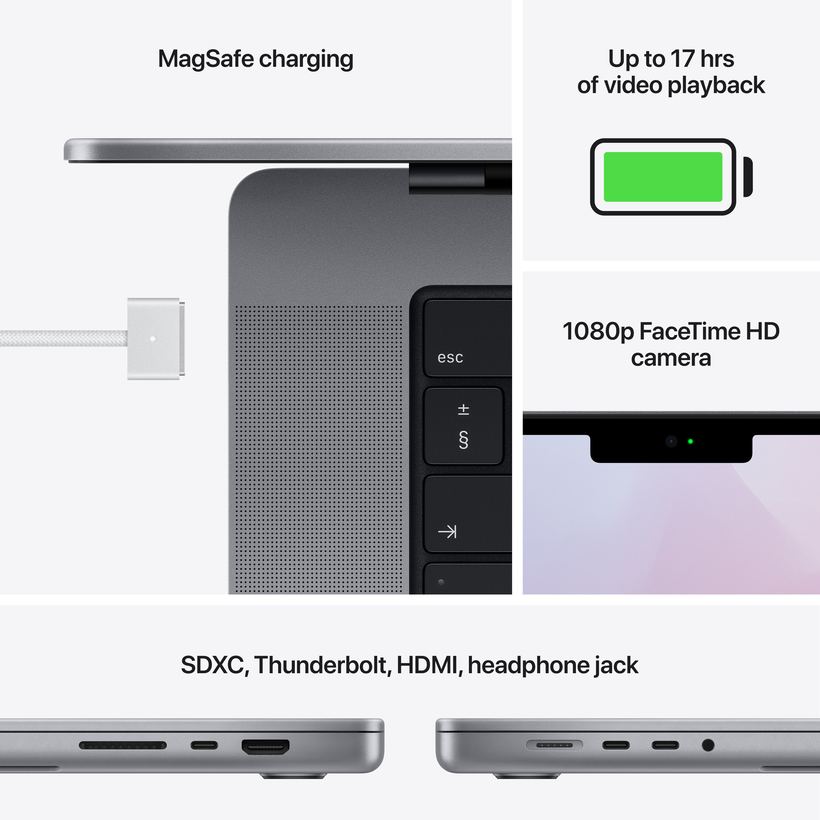 Apple MacBook Pro 14 M1Pro 16GB/1TB Grey