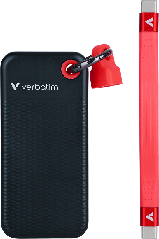 SSD Verbatim Pocket 1 TB czarny/czerw.