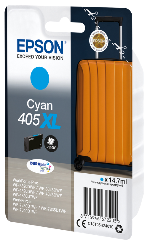 Encre Epson 405 XL, cyan