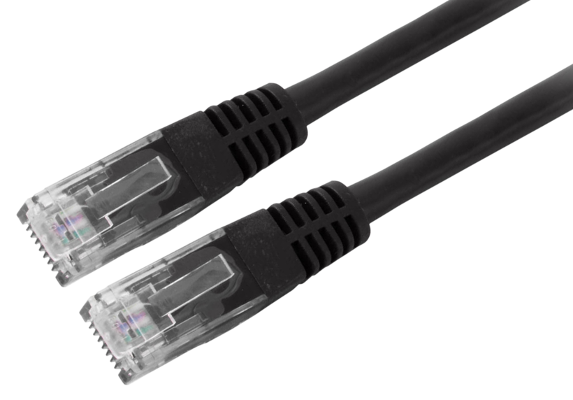 Patch Cable RJ45 U/UTP Cat5e 1m Black