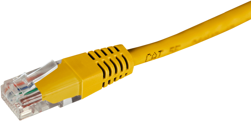 Câble patch RJ45 U/UTP Cat6, 1 m, jaune
