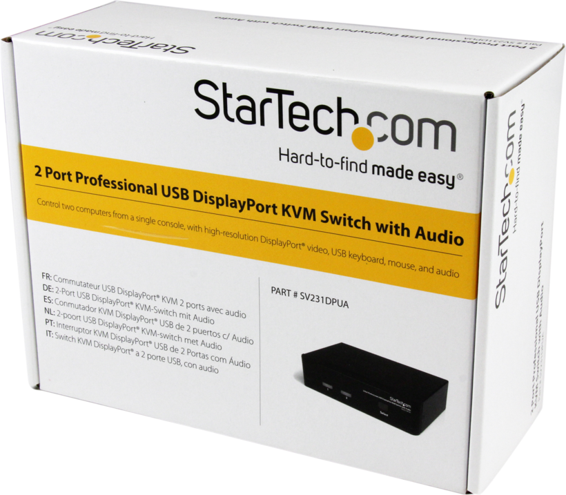 StarTech KVM Switch DisplayPort 2-port