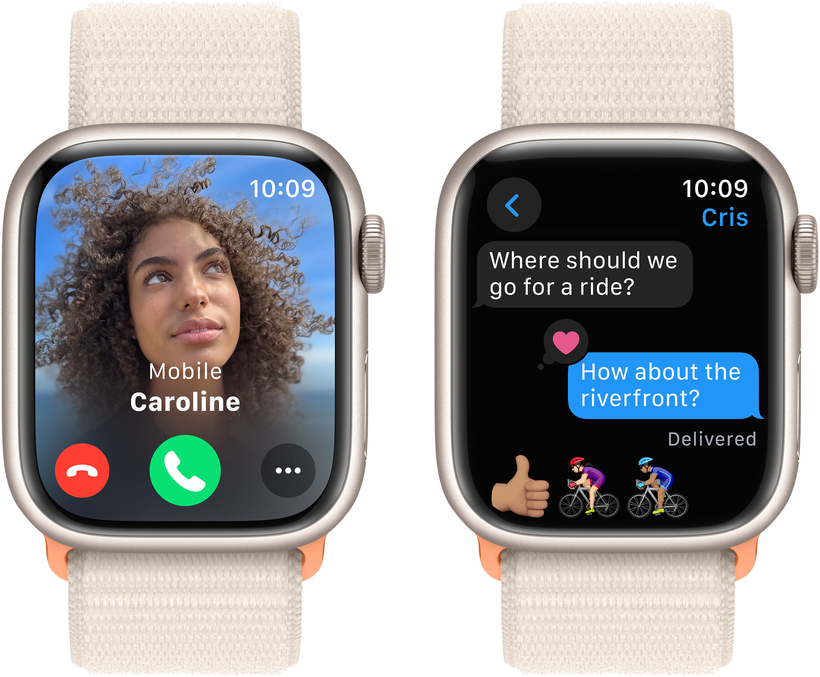 Apple Watch S9 GPS 45mm alu lumière stel