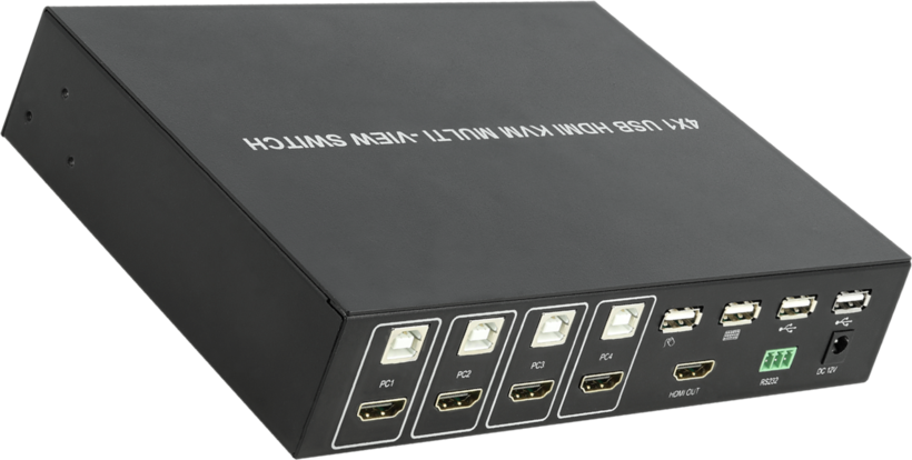 Prepínač KVM Delock HDMI 4port.