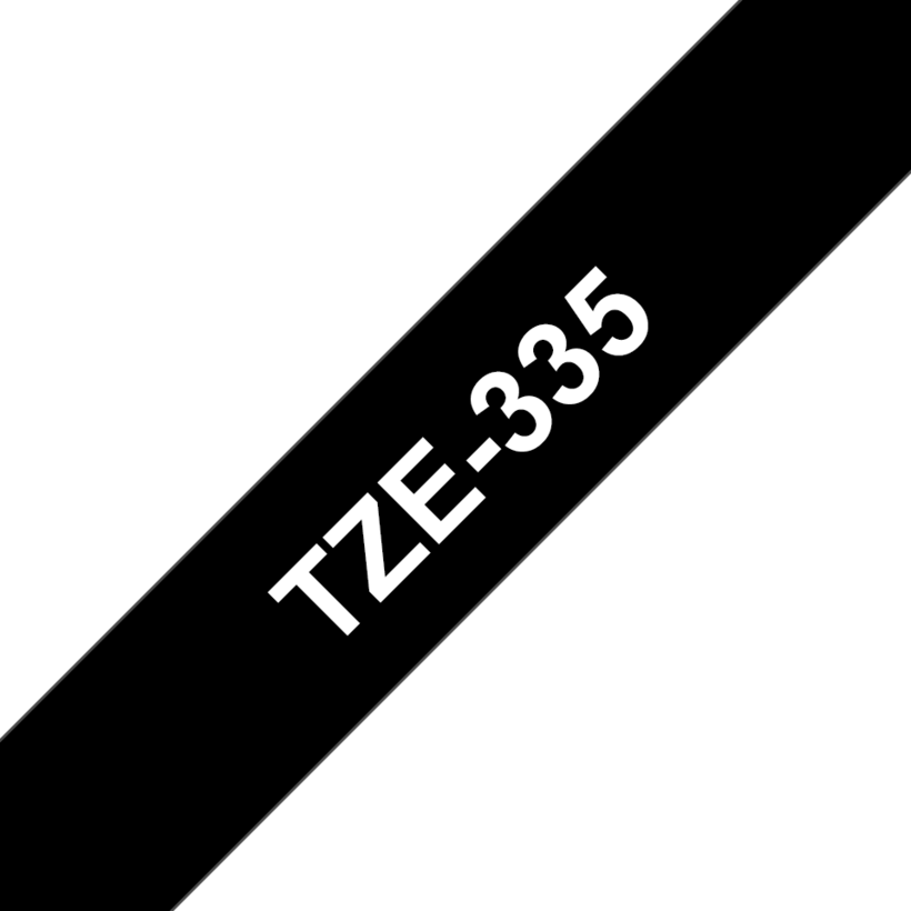 Nastro di scrittura TZE-335 12mmx8m nero