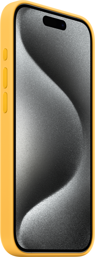 Étui silicone Apple iPhone 15 Pro, jaune