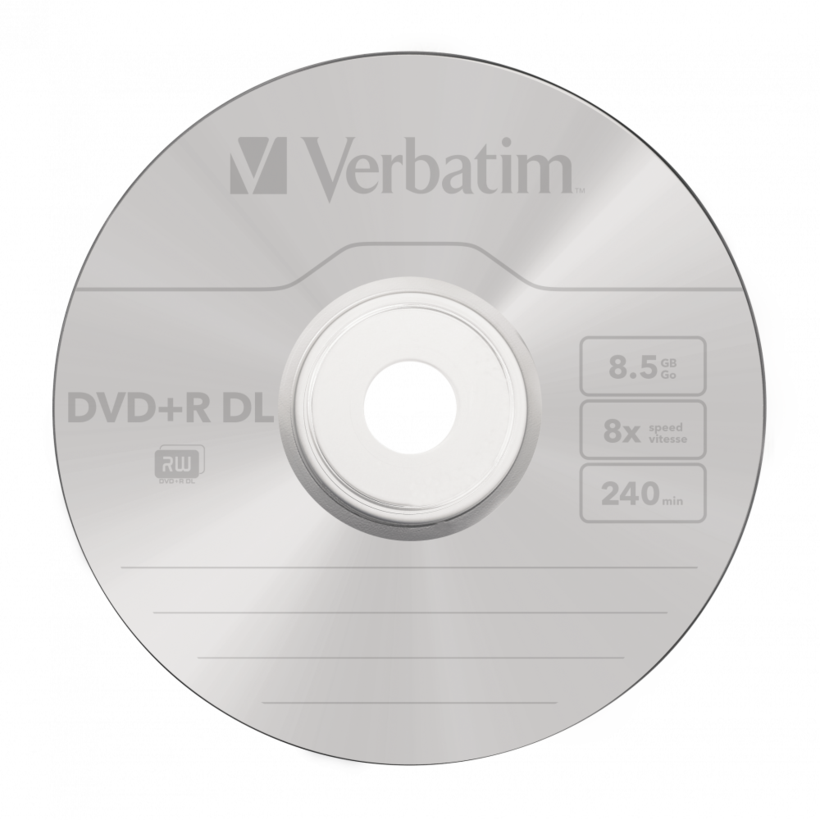 Verbatim DVD+R DL 8.5GB 8x SP 50-pack
