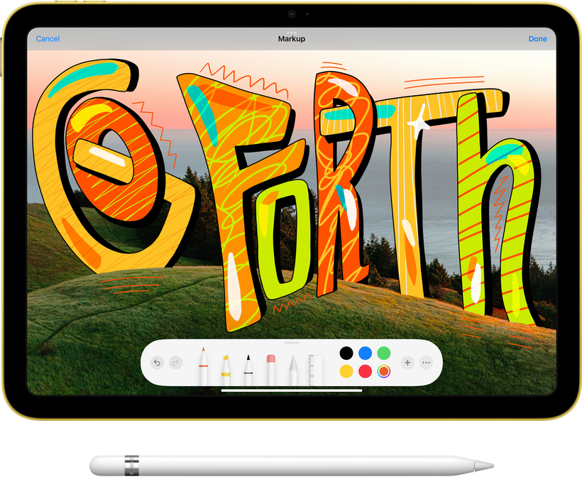 Apple iPad 10.9 10e gén 64 Go, bleu