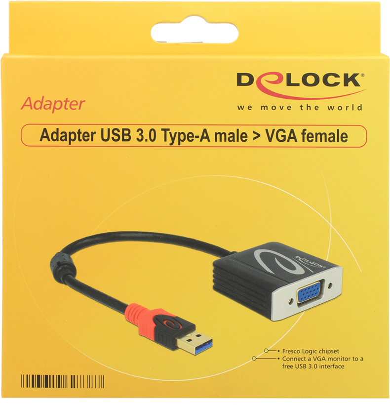 Adapter USB Type-A/m - VGA (HD15)/f