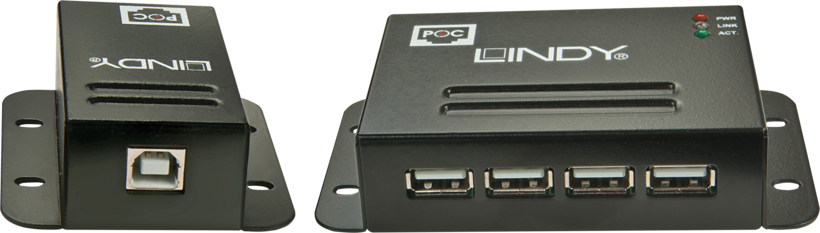 USB 2.0 Extender über Cat5 bis 50 m+Hub
