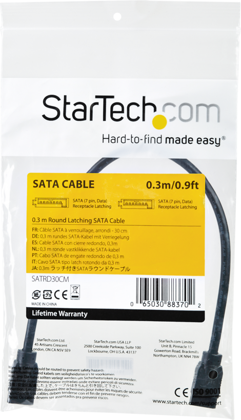 Cable SATA m. - SATA m. 0,3 m