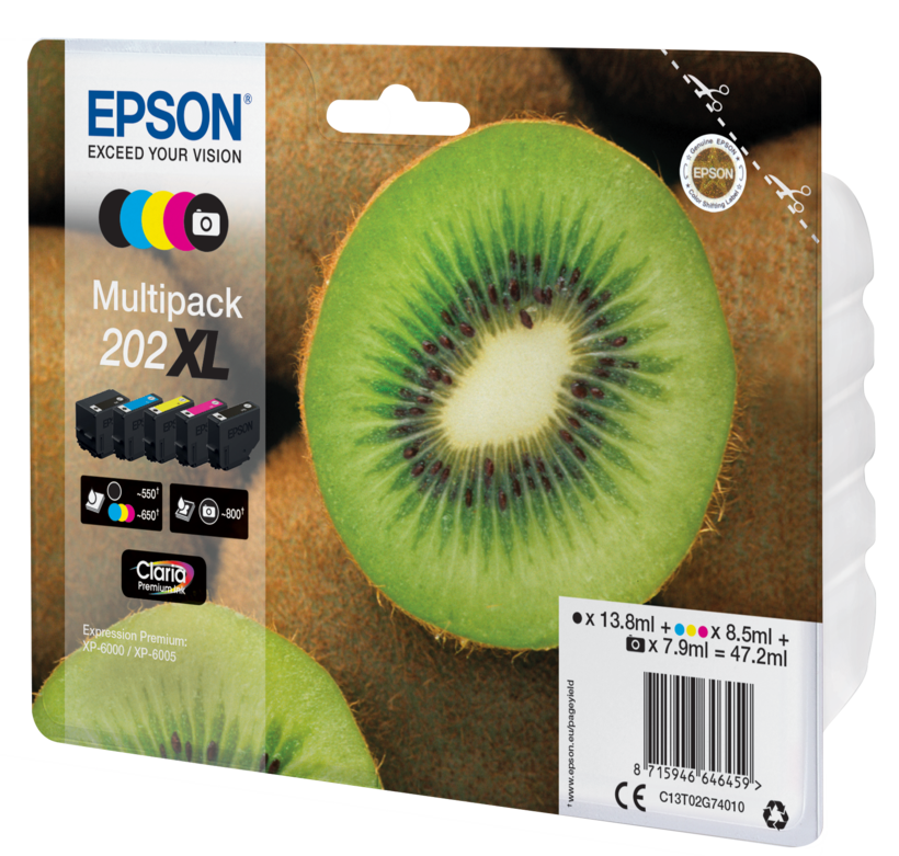 Epson 202XL Claria Ink Multipack