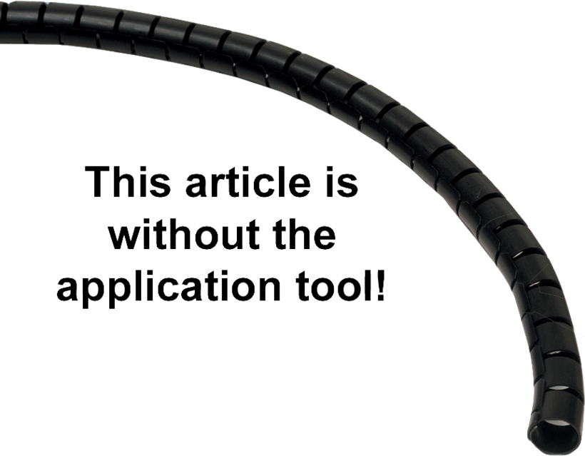 Kabelschlucker D=25mm 20m schwarz