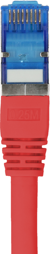 Cable patch RJ45 S/FTP Cat6a 1,5 m rojo