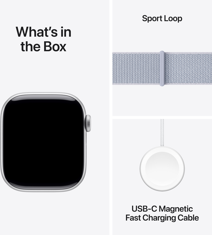 Apple Watch S10 GPS 42mm Alu argent